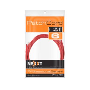Patch Cord UTP Nexxt Cat6, 7 pies, rojo