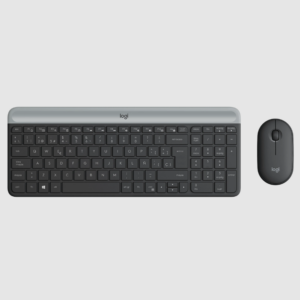 Combo inalámbrico de teclado y mouse Slim Logitech MK470 Grafito