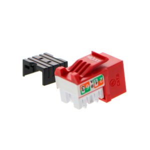 Módulo Keystone Jack RJ45 Cat6 Nexxt Rojo