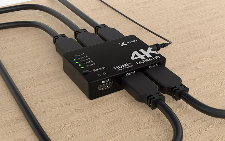 Switch HDMI® de 5 puertos Xtech XHA-430 - Imagen 2