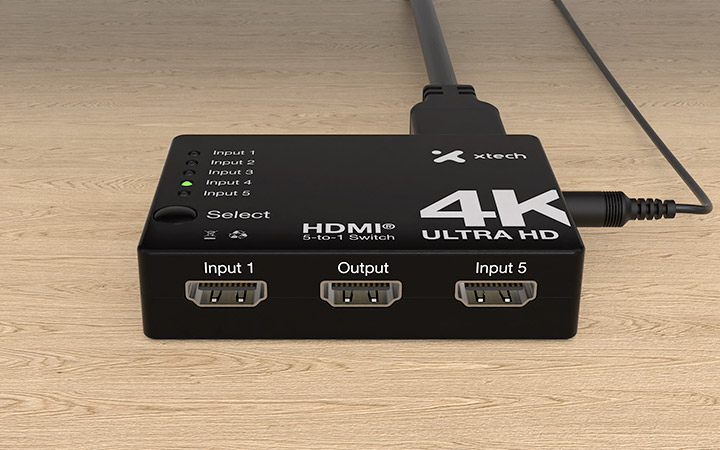 Switch HDMI® de 5 puertos Xtech XHA-430 - Imagen 4