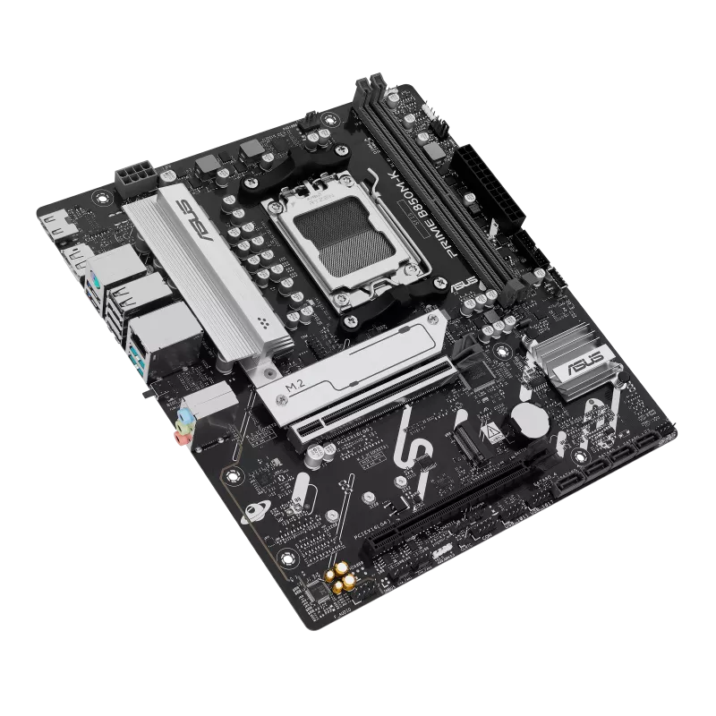 Motherboard ASUS B850M-K (AM5, 4x DDR5, 3x M.2, 3x ARGB, Wi-Fi 6, 2.5 Gbps Ethernet) - Imagen 4