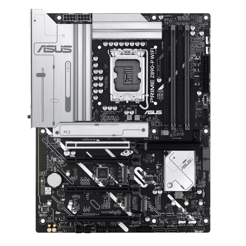 Motherboard ASUS PRIME Z890-P WIFI (LGA1851, 4x DDR5, 4x M.2, 3x ARGB, 1x RGB, 1x Thunderbolt4, 2.5Gbps LAN) - Imagen 2