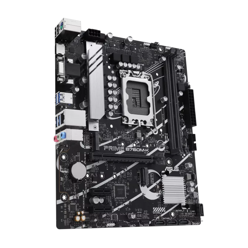 Motherboard Asus Prime B760M-K (LGA1700, 4x DDR5, 2x M.2, 2x ARGB, 1x Aura RGB, 2.5Gbps LAN) - Imagen 2