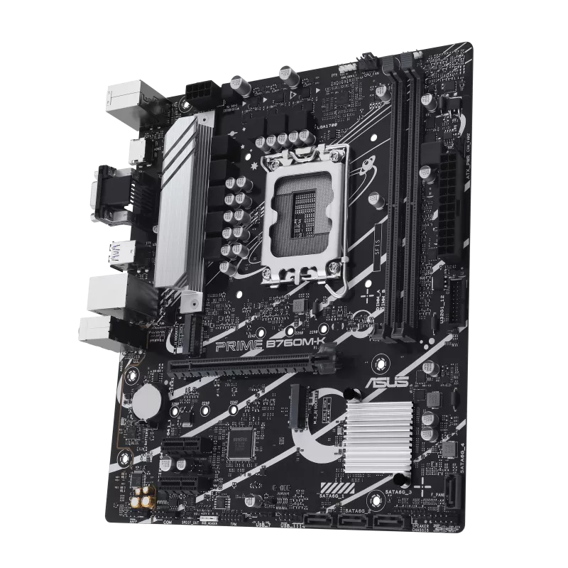 Motherboard Asus Prime B760M-K (LGA1700, 4x DDR5, 2x M.2, 2x ARGB, 1x Aura RGB, 2.5Gbps LAN) - Imagen 5