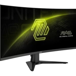 Monitor curvo gamer MSI MAG 346CQ, 34″, 	3440x1440 (UWQHD), 180Hz, HDMI, y DisplayPort