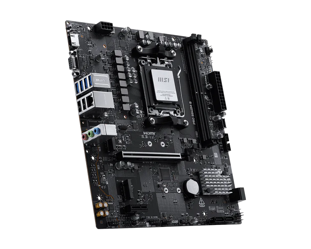 Motherboard MSI PRO B840M-B (AM5, 2x DDR5, 2x M.2, 3x ARGB, 1x RGB, 2.5Gbps LAN) - Imagen 4