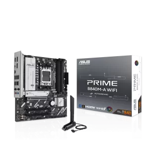 Motherboard ASUS Prime B840M-A WIFI(AM5, 4x DDR5, 3x M.2, 3x ARGB, 2.5Gbps LAN)