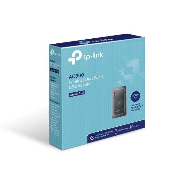 Adaptador inalámbrico USB de banda dual TP-Link AC600 Archer T2U V1 - Imagen 5