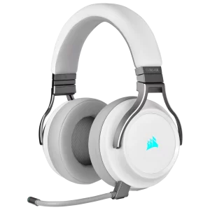 Auriculares para juegos de alta fidelidad Corsair VIRTUOSO RGB WIRELESS Blanco