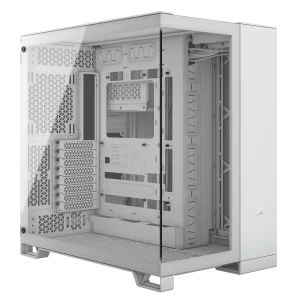Case de dos cámaras semitorre Corsair 6500X, blanco