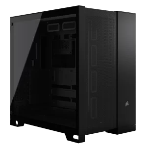 Case de dos cámaras semitorre Corsair 6500D AIRFLOW, negro