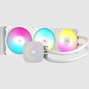Enfriamiento liquido Corsair H150 RGB 360mm Blanco