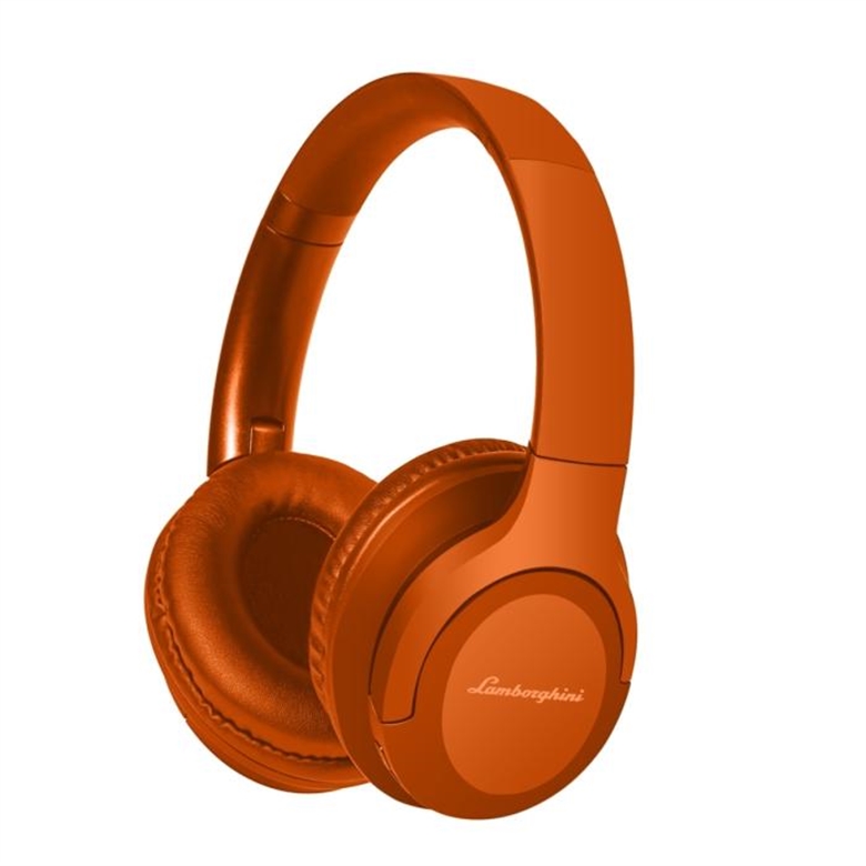 Audífonos Bluetooth Lamborghini Huracán color Orange con diseño ergonómico y sonido de alta calidad