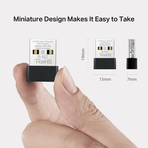 Adaptador de red inalámbrica USB TP-Link AX300 Nano - Imagen 5
