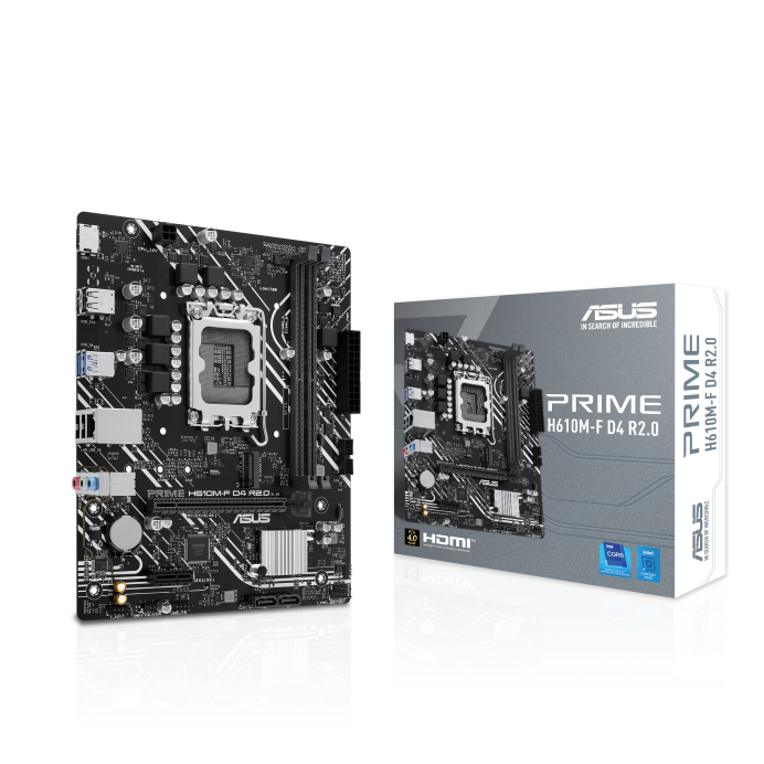 Motherboard ASUS Prime H610M-F D4 R2.0 (LGA1700, 2x DDR4, 1x M.2)