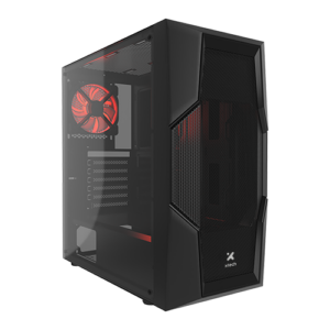 Case tipo torre ATX con vidrio templado lateral Xtech Phobos