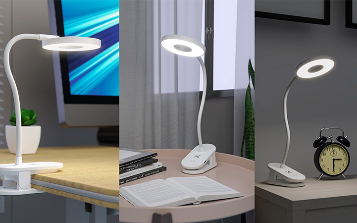 Lámpara de escritorio LED recargable con clip Xtech XTA-703 - Imagen 2