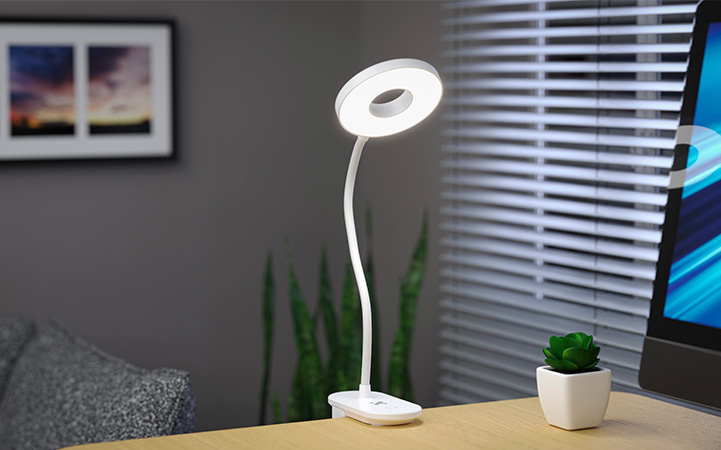 Lámpara de escritorio LED recargable con clip Xtech XTA-703 - Imagen 3